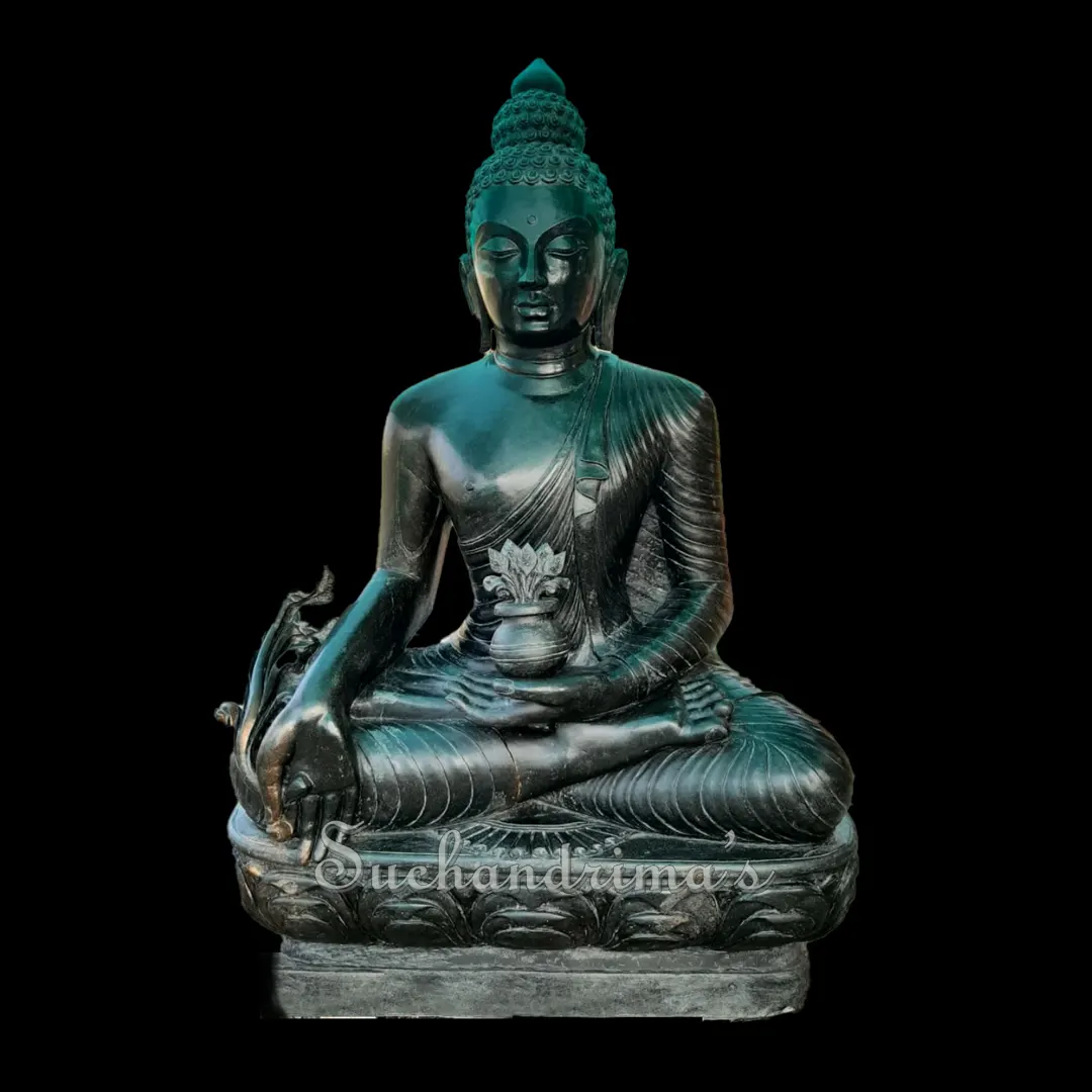 6 ft Sitting Lord Buddha made of Granite