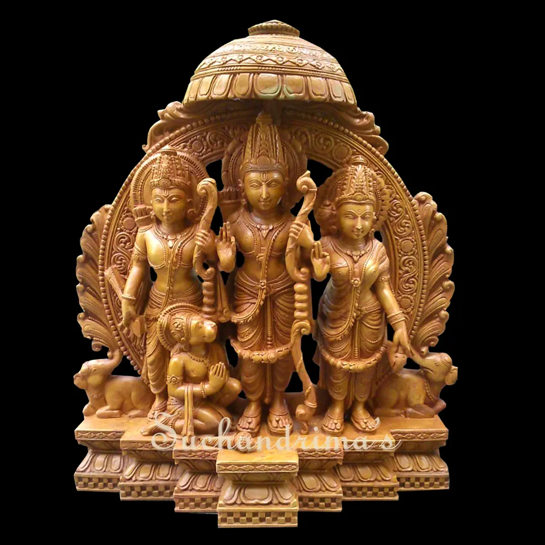 Decorative Wooden Ram Lakshman Sita Hanuman